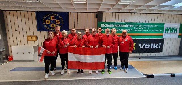 Vize Europameister im Mannschaftsbewerb bei der Kegel EM in Straubing vom 8.-13. Mai 2023